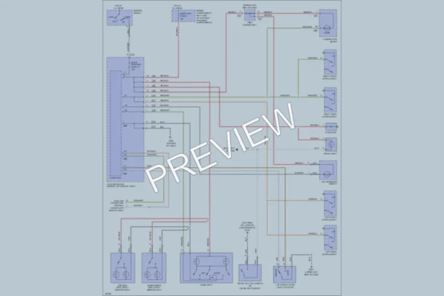 2000 Mitsubishi Galant Interior Lights wiring diagram preview