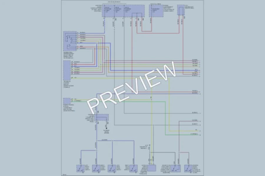 2000 Mitsubishi Mirage Instrument Cluster wiring diagram preview