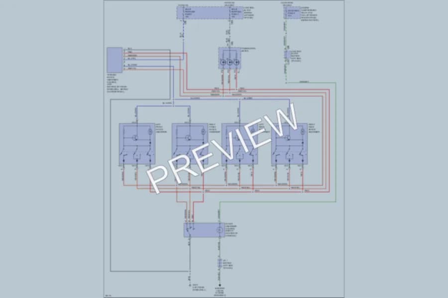 2000 Mitsubishi Montero Electronic Suspension wiring diagram preview