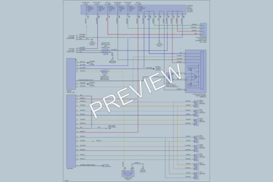 2000 Mitsubishi Montero Radio wiring diagram preview