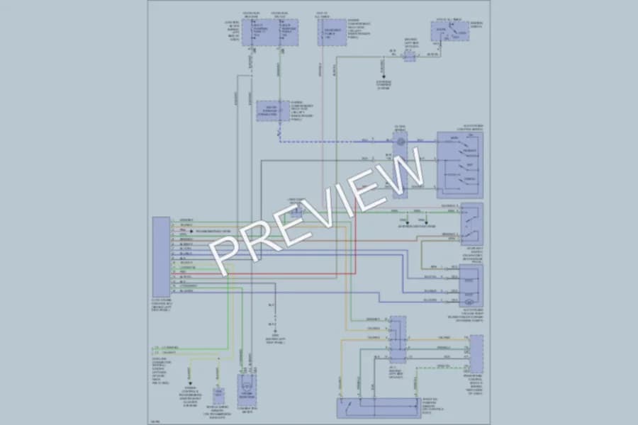 2000 Mitsubishi MonteroSport Cruise Control wiring diagram preview