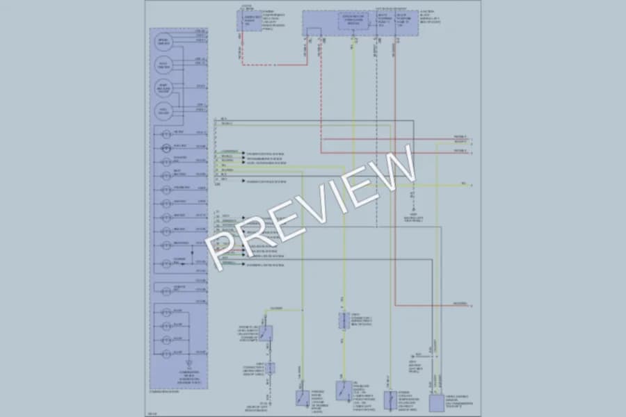 2000 Mitsubishi MonteroSport Instrument Cluster wiring diagram preview