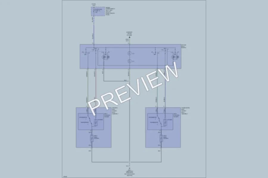 2000 Mitsubishi MonteroSport Power Seats wiring diagram preview