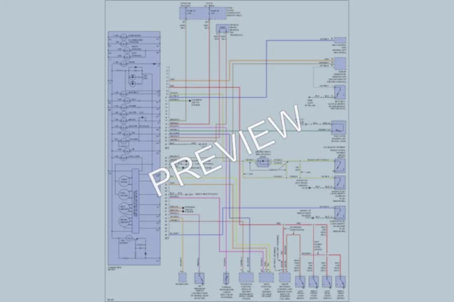 2000 Nissan Altima Instrument Cluster wiring diagram preview