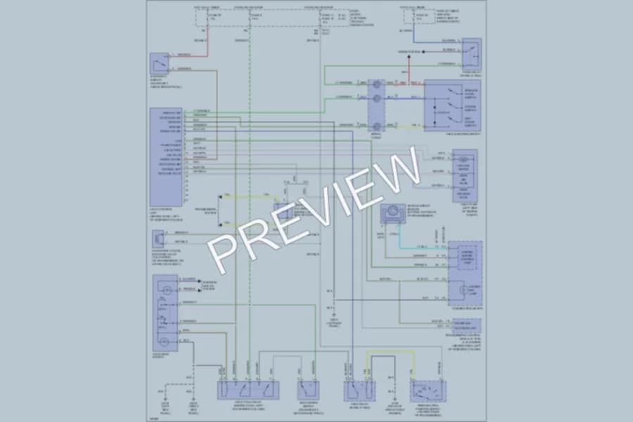 2000 Nissan Frontier Cruise Control wiring diagram preview