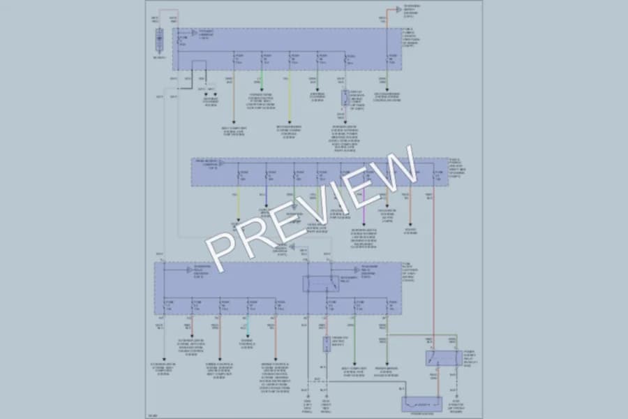 2000 Nissan Frontier Power Distribution wiring diagram preview