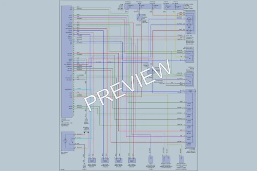 2000 Nissan Maxima Anti Lock Brakes wiring diagram preview