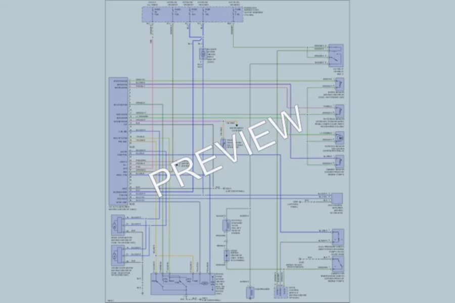2000 Nissan Pathfinder Air Conditioning wiring diagram preview