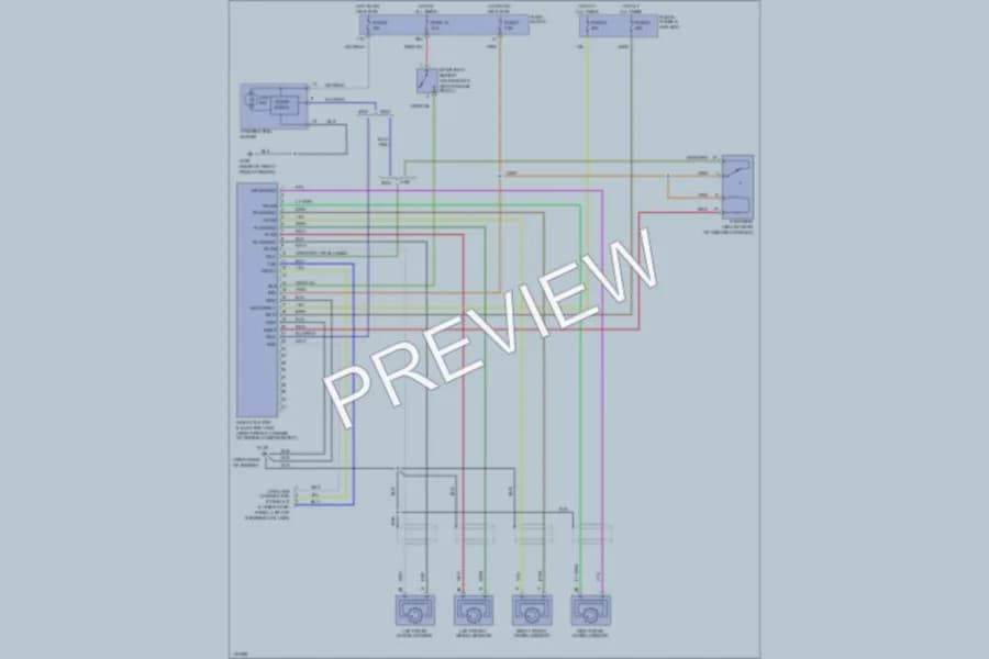 2000 Nissan Pathfinder Anti Lock Brakes wiring diagram preview