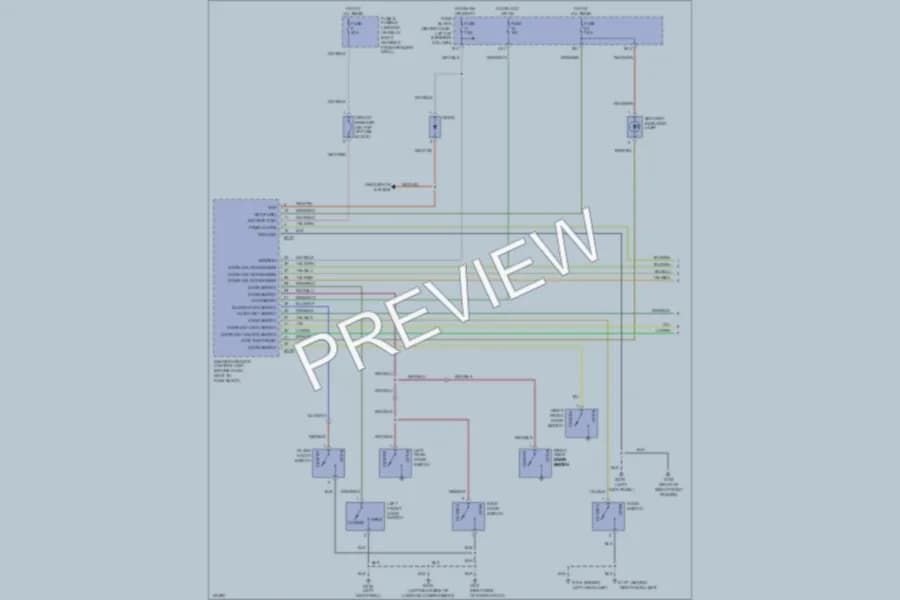 2000 Nissan Pathfinder Anti Theft wiring diagram preview