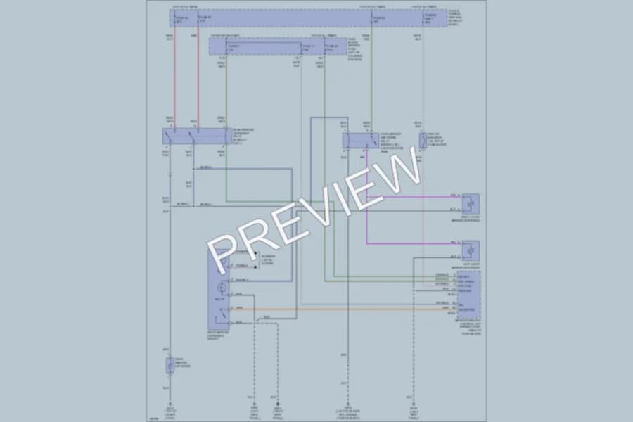 2000 Nissan Pathfinder Defoggers wiring diagram preview