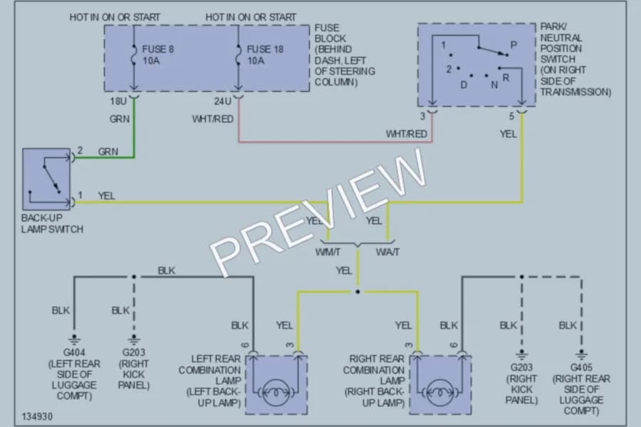 2000 Nissan Pathfinder Exterior Lights wiring diagram preview