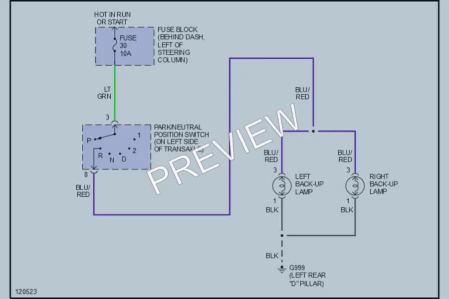 2000 Nissan Quest Exterior Lights wiring diagram preview