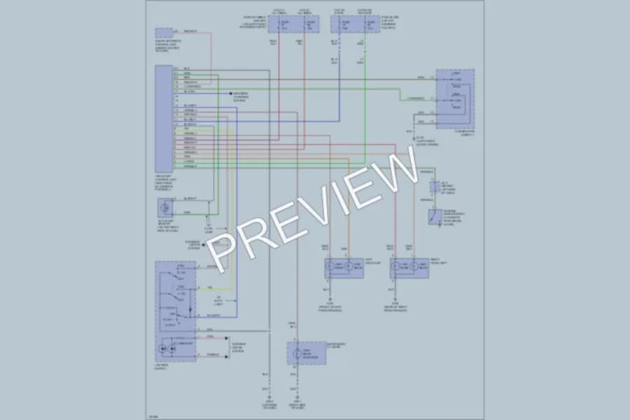 2000 Nissan Quest Headlights wiring diagram preview