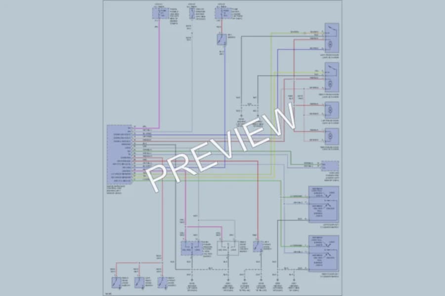 2000 Nissan Sentra Power Door Locks wiring diagram preview
