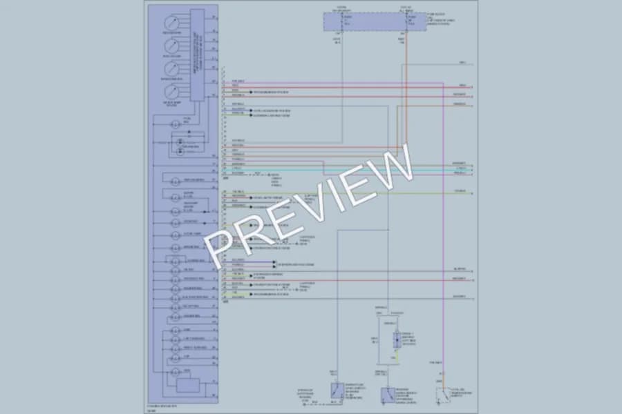 2000 Nissan Xterra Instrument Cluster wiring diagram preview