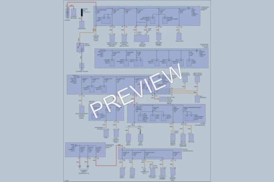 2000 Oldsmobile Alero Power Distribution wiring diagram preview