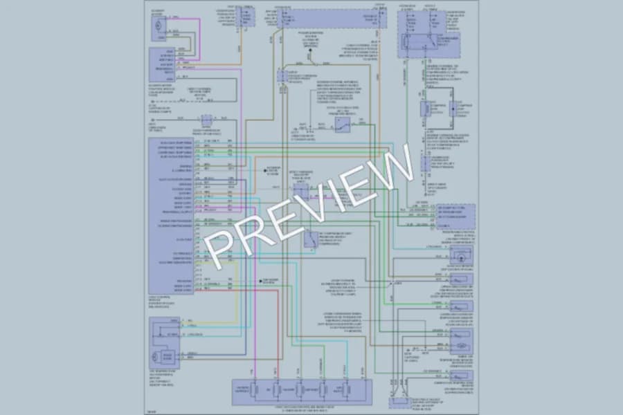 2000 Oldsmobile Bravada Air Conditioning wiring diagram preview