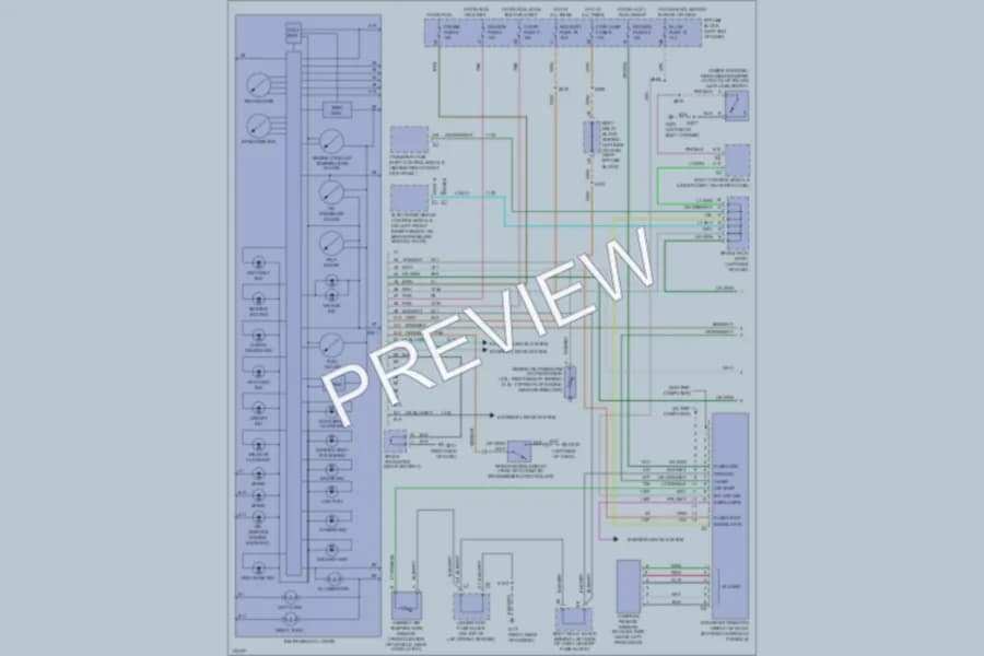 2000 Oldsmobile Bravada Instrument Cluster wiring diagram preview