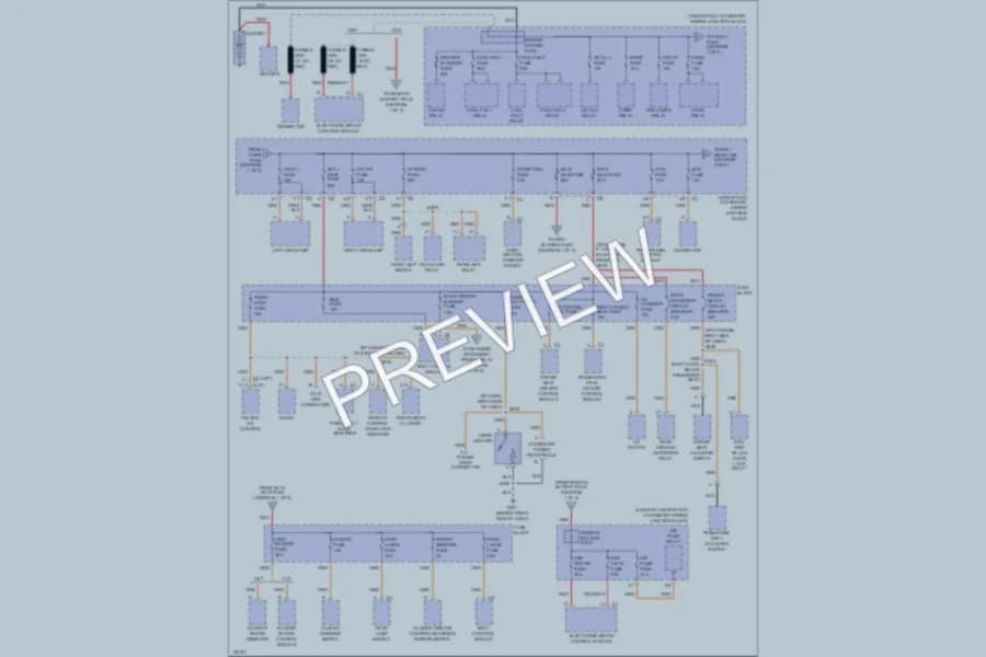 2000 Oldsmobile Intrigue Power Distribution wiring diagram preview