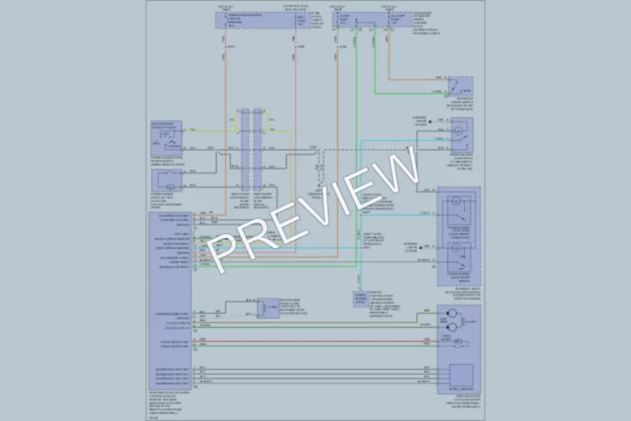 2000 Oldsmobile Silhouette Trunk Tailgate Fuel Door wiring diagram preview