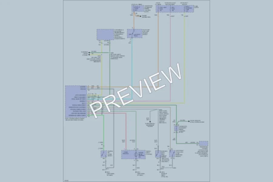 2000 Oldsmobile Silhouette Warning Systems wiring diagram preview