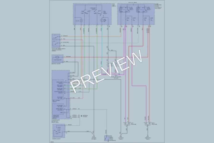 2000 Plymouth GrandVoyager Headlights wiring diagram preview
