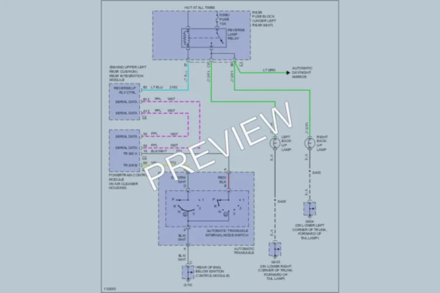 2000 Pontiac Bonneville Exterior Lights wiring diagram preview