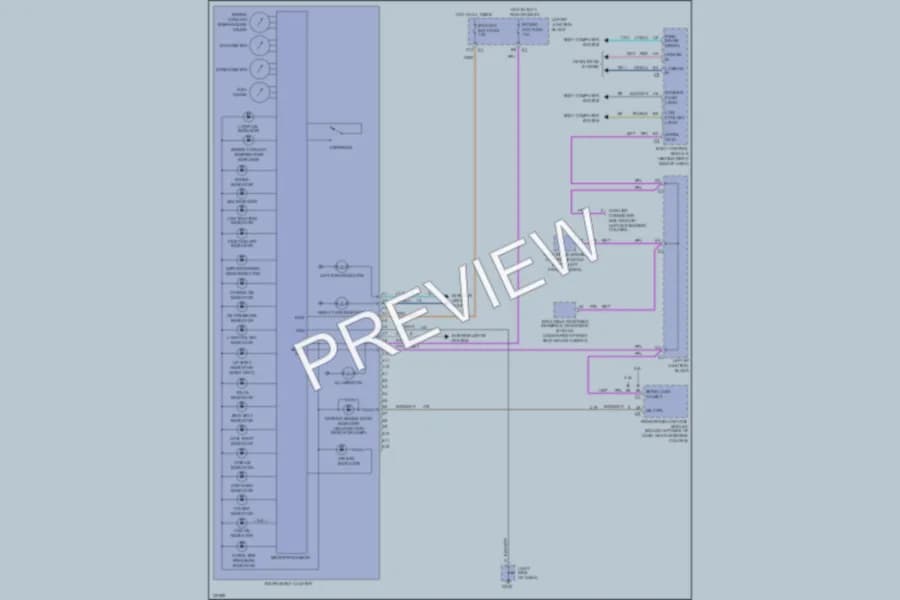2000 Pontiac GrandAm Instrument Cluster wiring diagram preview