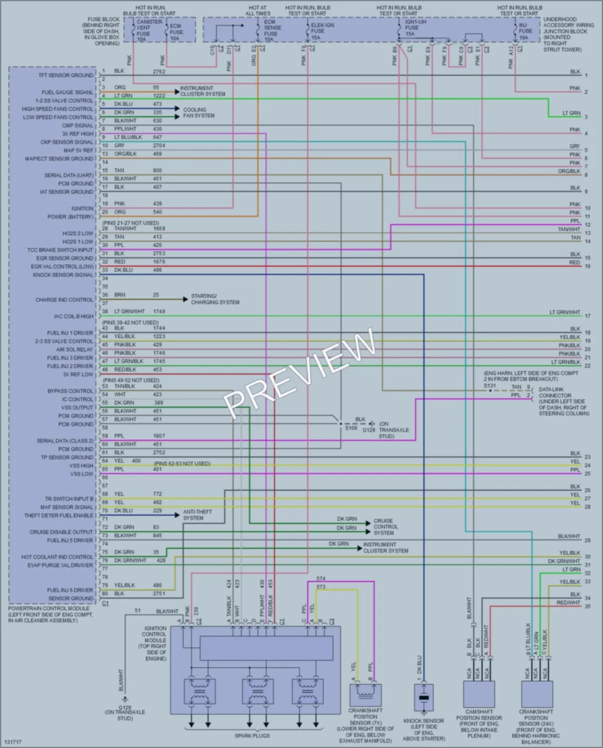 2000 Pontiac GrandPrix Engine Performance wiring diagram preview