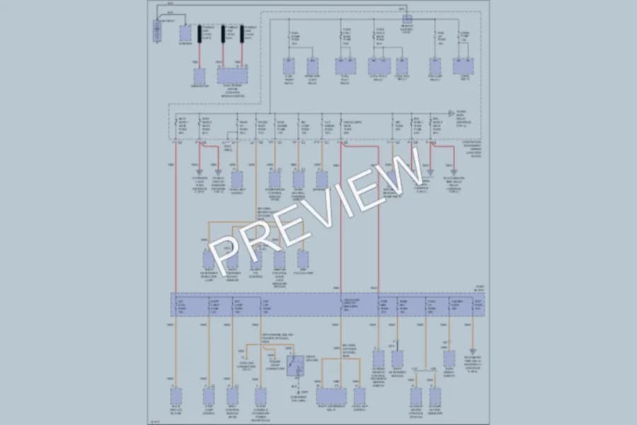 2000 Pontiac GrandPrix Power Distribution wiring diagram preview