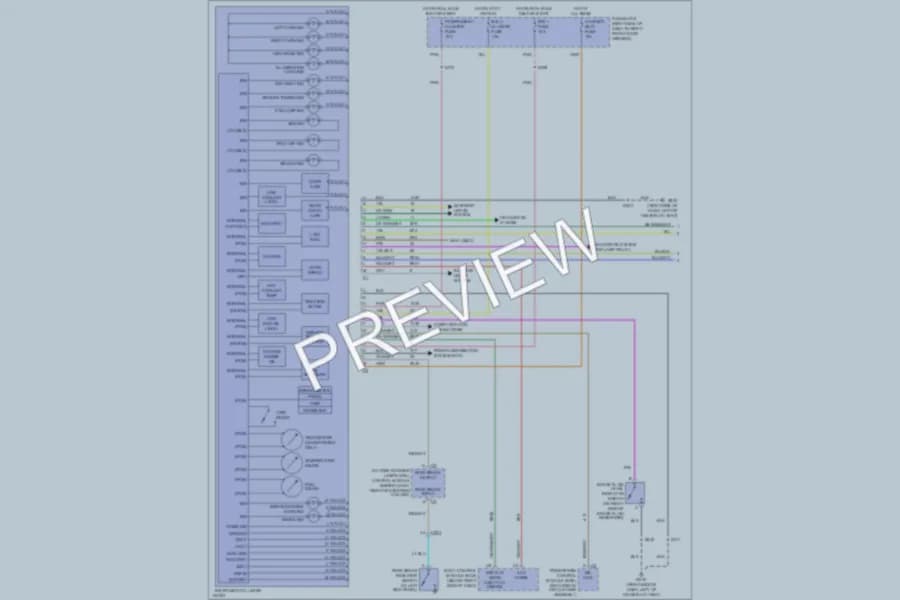 2000 Pontiac Montana Instrument Cluster wiring diagram preview