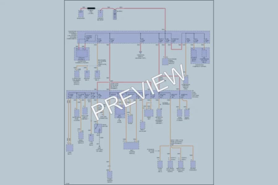 2000 Pontiac Sunfire Power Distribution wiring diagram preview