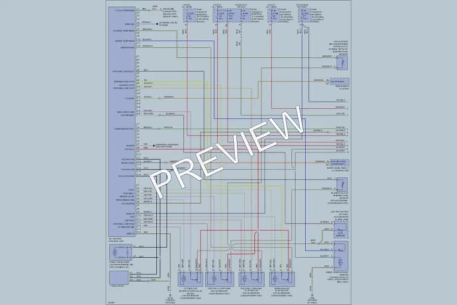 2000 Porsche 911 Air Conditioning wiring diagram preview