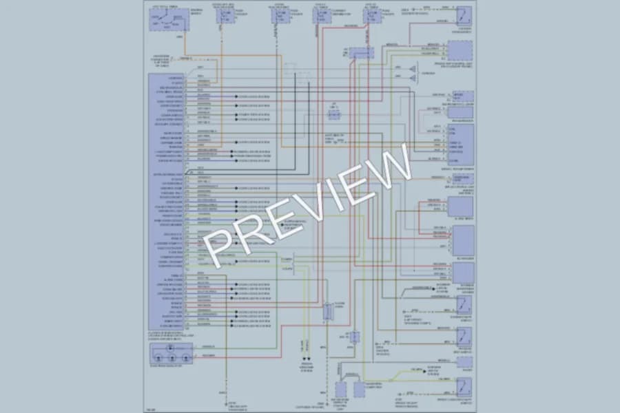 2000 Porsche 911 Anti Theft wiring diagram preview