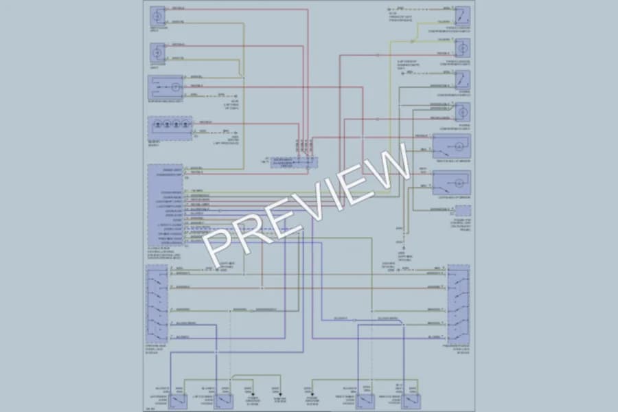 2000 Porsche 911 Interior Lights wiring diagram preview