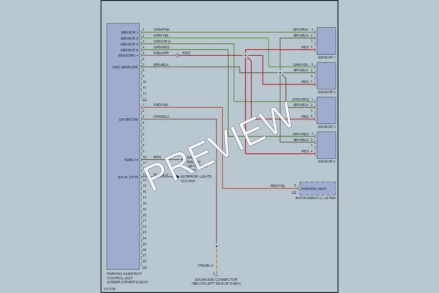 2000 Porsche 911 Navigation wiring diagram preview