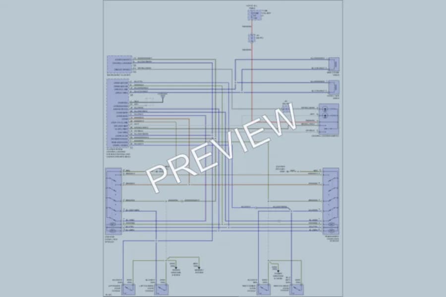 2000 Porsche 911 Power Door Locks wiring diagram preview