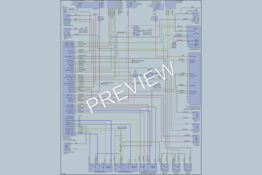 2000 Porsche 911 Power Top Sunroof wiring diagram preview