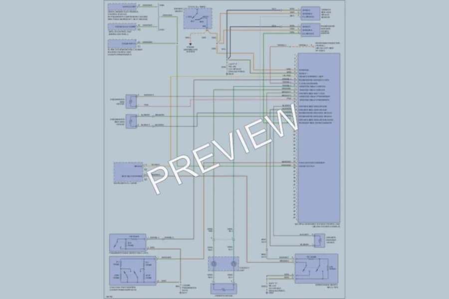 2000 Porsche 911 Supplemental Restraints wiring diagram preview