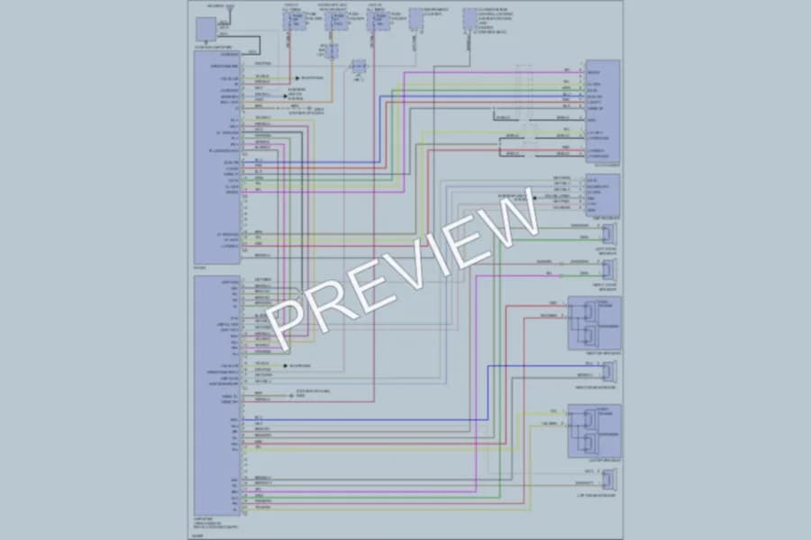 2000 Porsche Boxster Radio wiring diagram preview