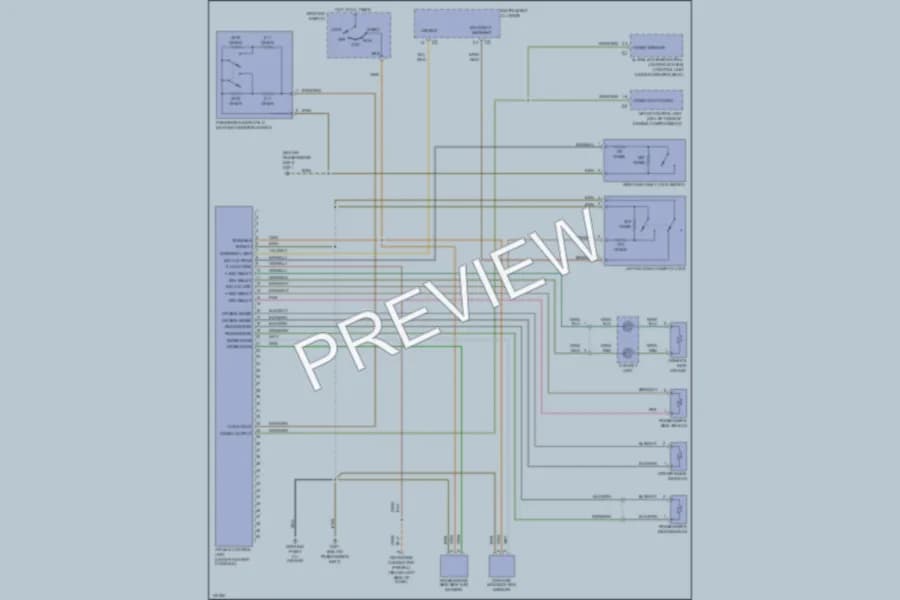 2000 Porsche Boxster Supplemental Restraints wiring diagram preview