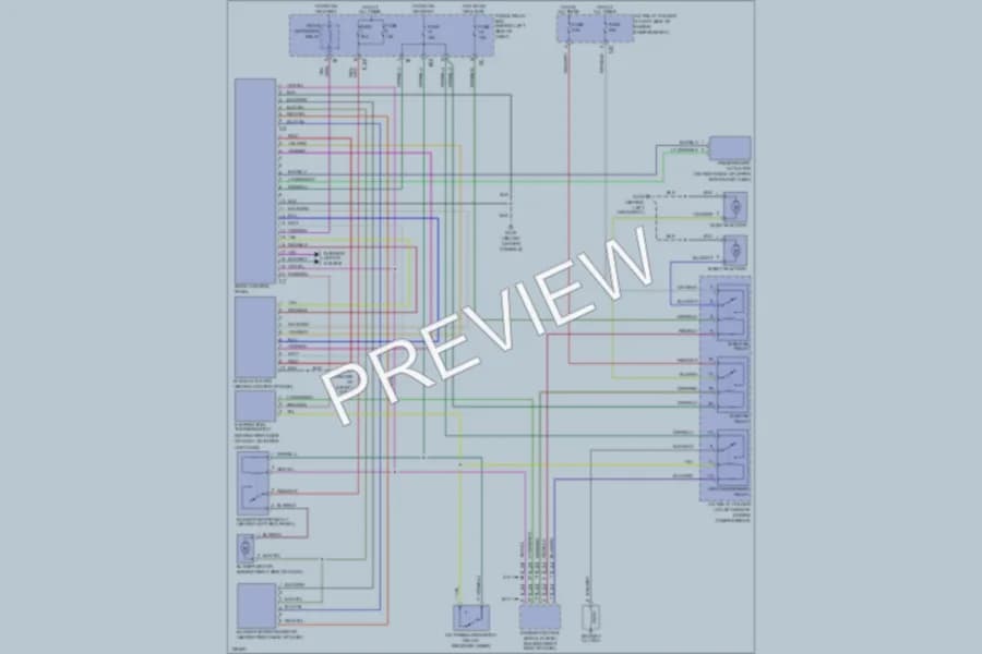 2000 Subaru Legacy Air Conditioning wiring diagram preview