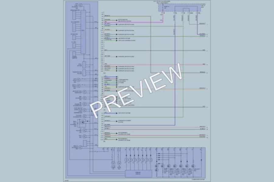 2000 Subaru Legacy Instrument Cluster wiring diagram preview