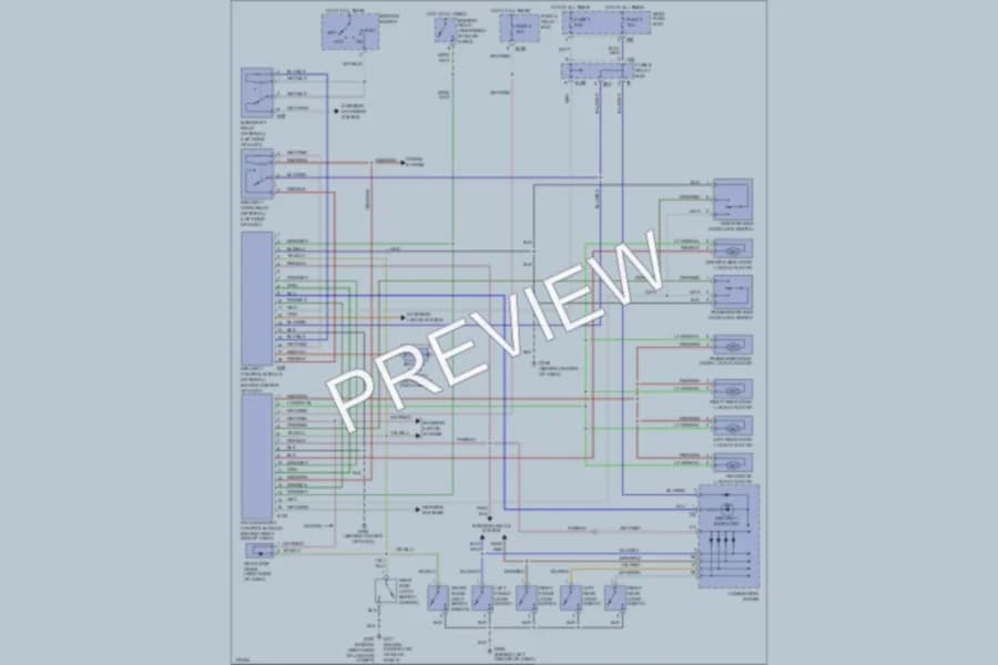 2000 Subaru Legacy Power Door Locks wiring diagram preview