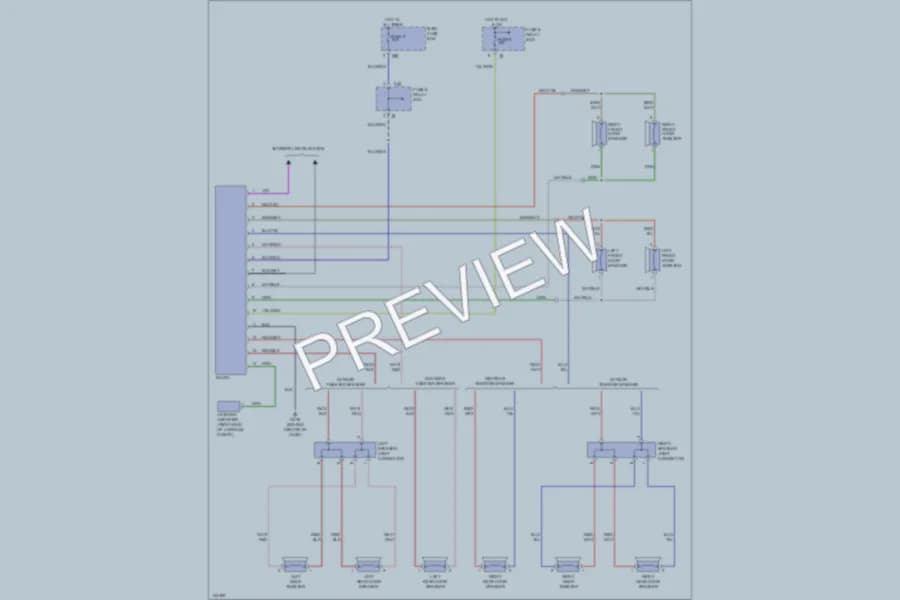 2000 Subaru Legacy Radio wiring diagram preview