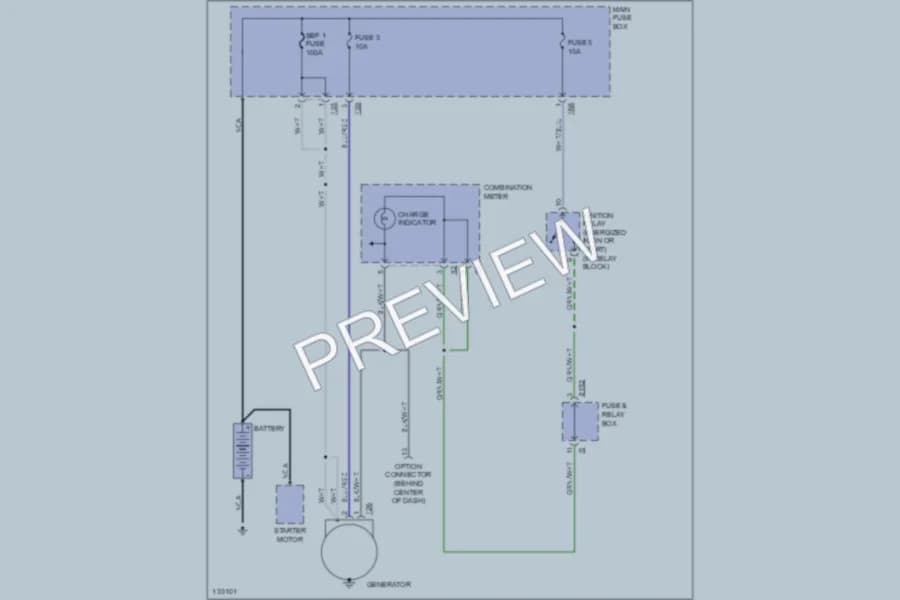 2000 Subaru Legacy Starting Charging wiring diagram preview