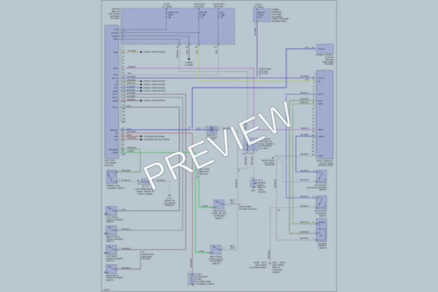 2000 Toyota 4Runner Anti Theft wiring diagram preview