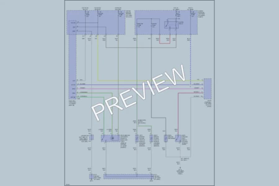 2000 Toyota 4Runner Defoggers wiring diagram preview