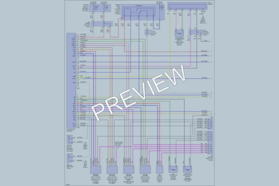 2000 Toyota Avalon Air Conditioning wiring diagram preview